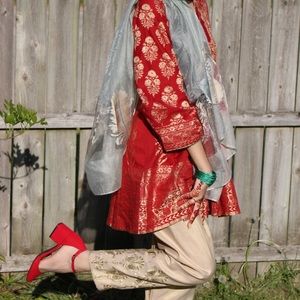 RED ONE pc Pakistani KURTA